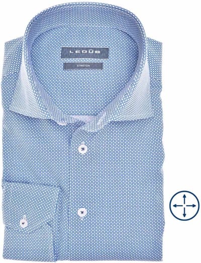 Ledub Overhemd Donkerblauw - Maat 45