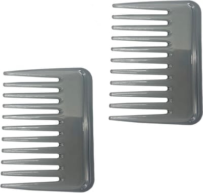 Mini Brede Tandkam - Zak Kam - Haar Ontwarren - Handgemaakt Van Cellulose - 147 cm - Bruin