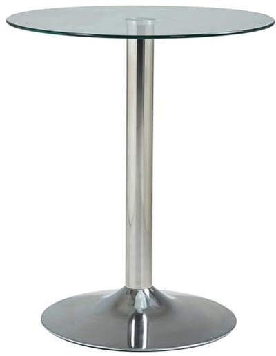 Ronde Glazen Tafel met Veiligheidsglas - 60 cm Diameter, 70 cm Hoogte