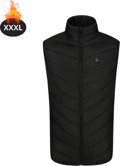 Livano Verwarmde Bodywarmer - Elektrische Bodywarmer - Heated Vest - Jas - Kleding - Oplaadbaar - Heren - XXXL