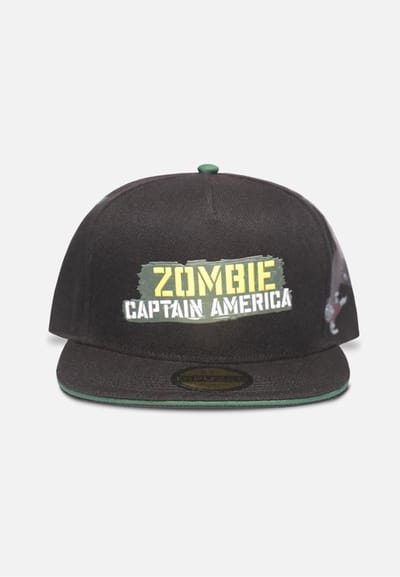 Marvel What If...? - Zombie Captain America Snapback Pet - Zwart