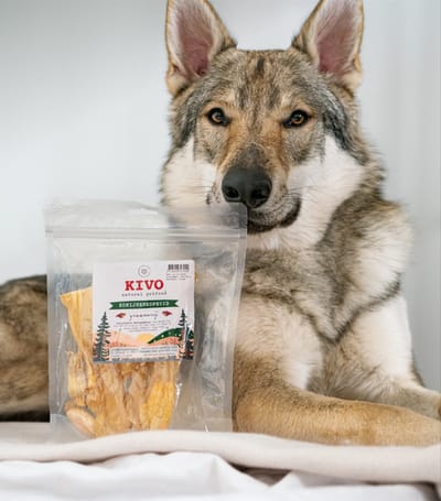 Kivo Petfood Hondensnack Konijnenkophuid 2 zakken x 100 gram - Graanvrij en Glutenvrij