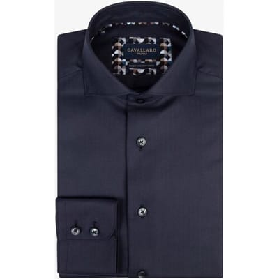 Cavallaro Napoli Overhemd Spino Shirt Zwart / male