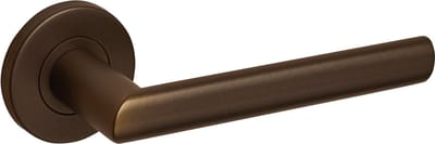 Lavuzo deurkruk Ragusa Brons met rond rozet | Per set