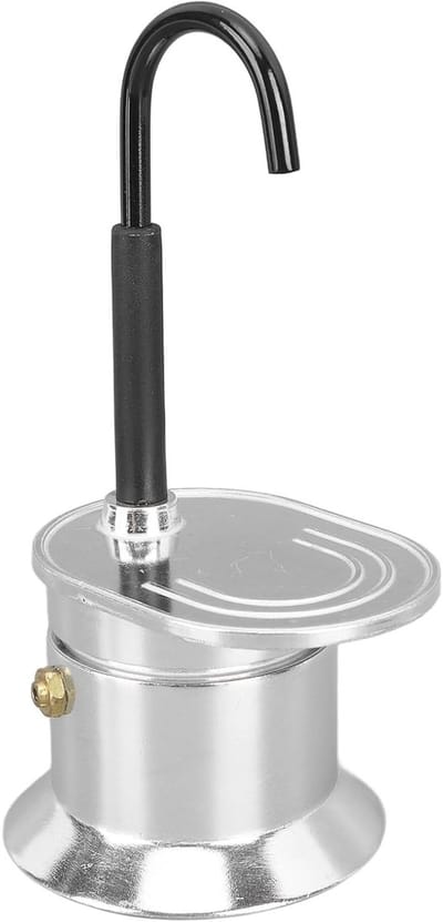 Koffiezetapparaat voor 1 kopje - 50 ml Italiaanse Moka Set voor buitenactiviteiten en reizen, lichtgewicht en duurzaam