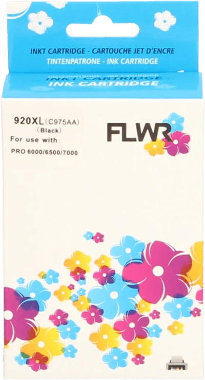 FLWR - Inktcartridge / Alternatief voor de HP 920XL / Zwart