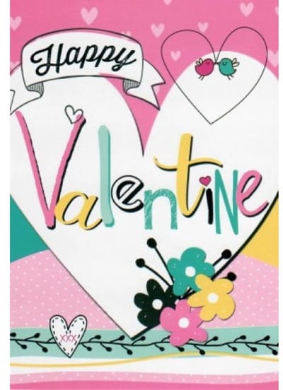 Happy Valentine! Een lieve kaart met afbeeldingen van hartjes om naar jouw Valentijn op te sturen! Leuk om zo te geven of om bij een cadeau te voegen. Een dubbele wenskaart inclusief envelop en in folie verpakt.