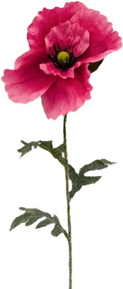 Kunstbloem papaver tak paars, 65 cm Buitengewoon de Boet