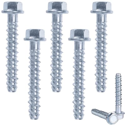 Set van 20 Betonschroeven 8 mm, Universele Pluggen en Verspreidingspluggen voor Binnengebruik, Gegalvaniseerde Schroeven (M8 x 60 mm) voor Betonnen Oppervlakken
