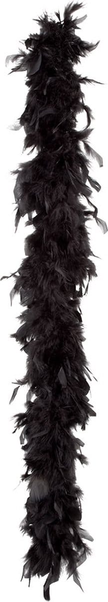 Boland - Verenboa 50 g zwart Zwart - Volwassenen - Unisex - Showgirl - Glitter and Glamour