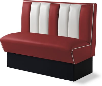 Bel Air Dinerbank Single Booth HW-120 Ruby