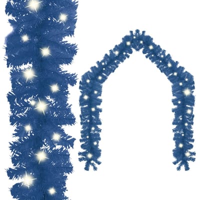 vidaXL - Kerstslinger - met - LED-lampjes - 5 - m - blauw