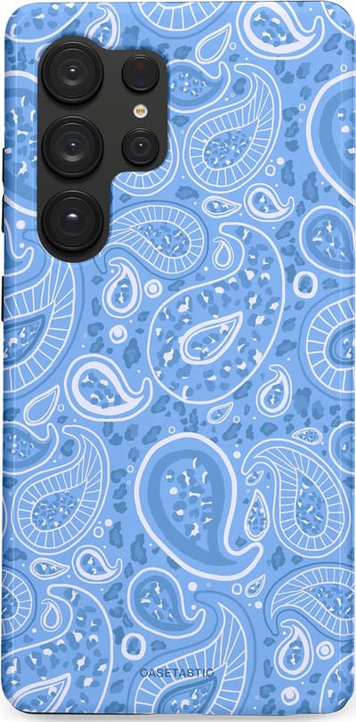 Casetastic Hoesje Geschikt voor Samsung S25 Ultra - Stijlvolle Beschermende Duo-layer Case - Paisley verleiding