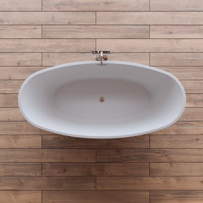 SPALINA - Vrijstaand bad - Neroon 2.0 170 blanche, 170 x80 x60 cm, Wit