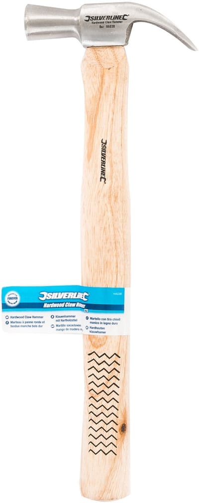 Silverline Klauwhamer - Gesmede Stalen Kop - Essenhouten Steel - 227 gram