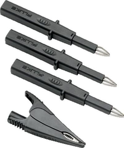 Fluke TLK 290 2435092 Veiligheids-testpuntenset Steekaansluiting 4 mm CAT II 1000 V, CAT III 1000 V Zwart 1 stuk(s)
