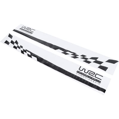 2 STUKS Auto Carrosseriesticker 78.7x9.8in Waterdichte Grafische Film Sticker Universele Auto Decoratie white