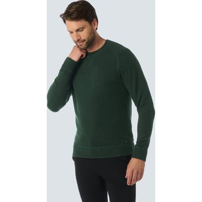 No Excess Pullover Crewneck Melange With Wool Dark Green Maat: XXL | Sweaters Outlet | Heren | Groen