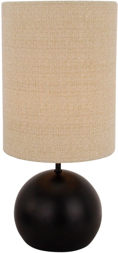 Chericoni Porto Tafellamp - 1 lichts - Ø18 cm - Zwart/Khaki - Japandi
