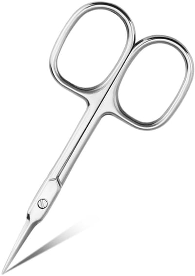 TOVBMUP Nagelknipper - Nagelriemknipper van roestvrij staal - Nagelknipper met gebogen punten - Geschikt voor teennagels en vingernagels - 1 verpakking