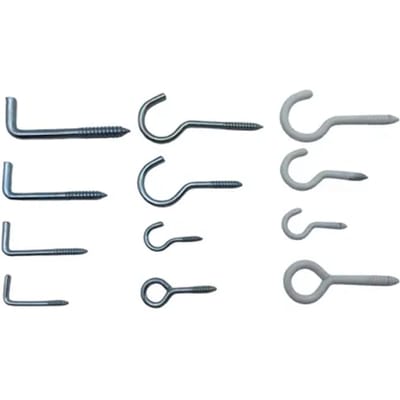 Sencys Assortimentsbox Haak En Oog - Metaal - Diverse Maten - 315 Stuks