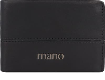 mano Don Romeo Portemonnee RFID Leer 10,5 cm - Jongens - Horizontaal - schwarz