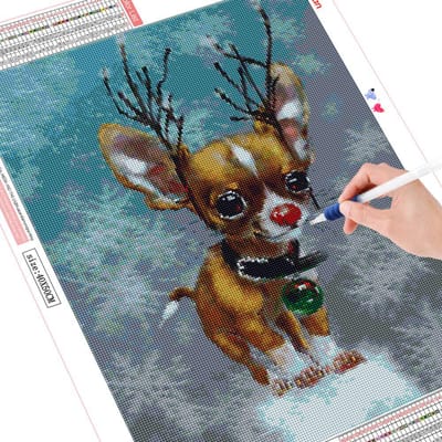 Peinture Diamant 5D DIY Nouvelle Hiver Broderie Diamant Vente Cerf Mosaïque Décorations Animalières Pour Pièce Full Square 20X30CM