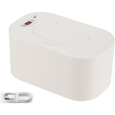 USB doekjesverwarmer Baby Constante temperatuur Draadloos opladen auto draagbare natte reisdoekjes box white