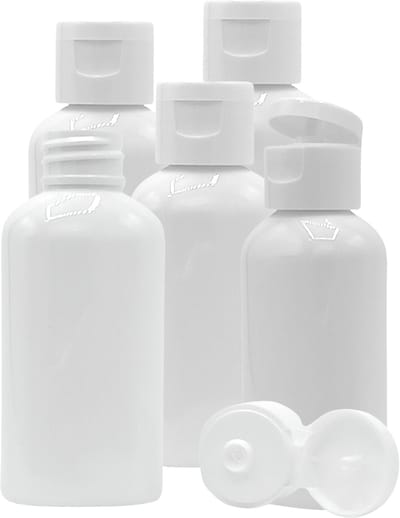 Flessen 50ml met Klepdop 10 stuks - Navulbaar - Lege plastic flessen - Lege Flesjes - Reisflesjes