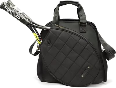 Avoir Avoir® - Padel- Tennistas - Hand- Schoudertas - Stijlvol en Functioneel - Heren/Dames - Ruimte voor 2 Rackets - Betminton - Lichtgewicht en Duurzaam - Handtas - Zwart