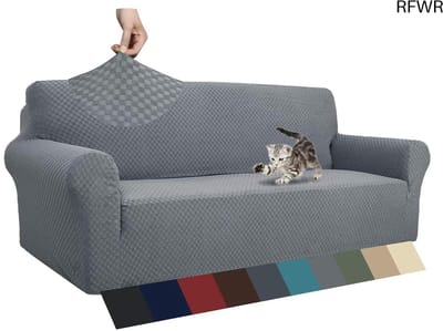 RFWR® Jacquard Bankovertrek 3-zits - Antislip Stretchhoes voor Woonkamer en Huisdieren