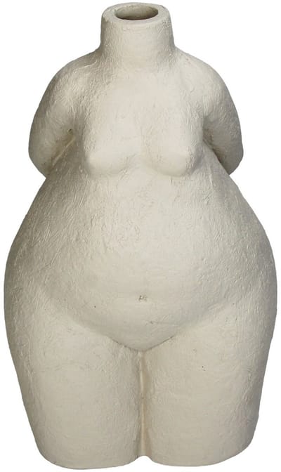 HD Collection Vaas Vrouwelijk Lichaam Polyresin 16.5x13x28cm
