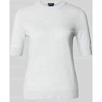 shaped fit gebreide pullover van zuivere scheerwol model 'Farbella'