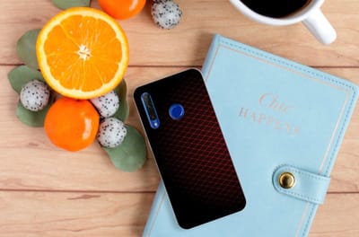 Honor 20 Lite TPU bumper Geruit Rood