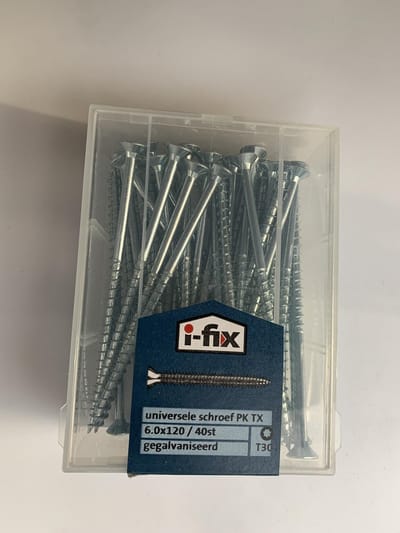 Universele schroef PK Torx 6x120mm 40 stuks