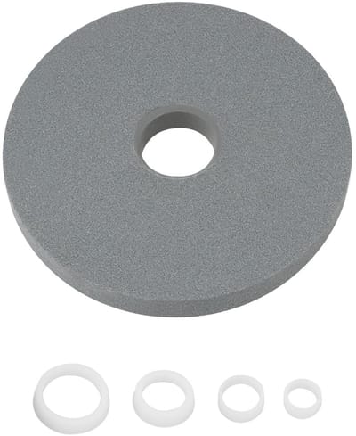 Dailygoods- Slijpschijf 150x16mm 60 Korrel - Slijpschijf voor Metalen - Slijpschijf met Reductie Ringen - Aluminiumoxide - Schuurwiel voor Gereedschappen - Slijpwiel