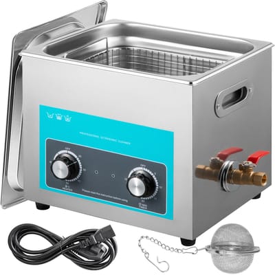 15l Ultrasoon Reiniger Sieradenreiniger met Verwarmingstimer voor Het Reinigen van Sieraden Knopbediening Brillen Ringen Gebitsprothesen Muziekinstrumenten