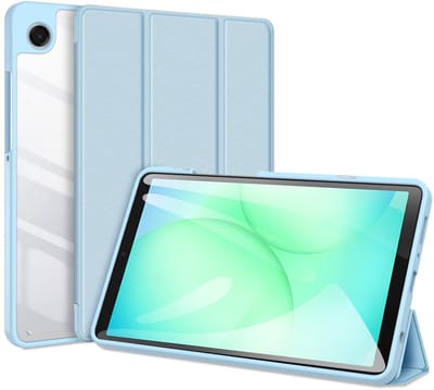 Dux Ducis Tablethoes geschikt voor Samsung Galaxy Tab A11 (8,7") / Tab A9 Hoesje - Toby Tri-Fold Book Case met Wake/Sleep - Blauw