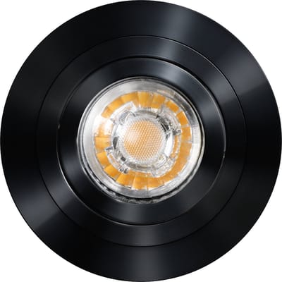 ETH Urban inbouwspot rond kantelbaar 51mm zwart dia 94mm h25mm + GU10 fitting