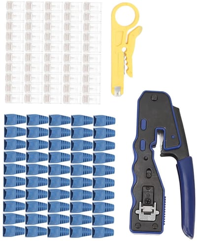 Krimptang Netwerk - Ethernet Crimper - Kabel Maken - Multifunctioneel Gereedschap - 23x12x6 cm