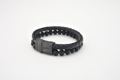 Josh-9286-Armband-Zwart/mat zwart-Heren