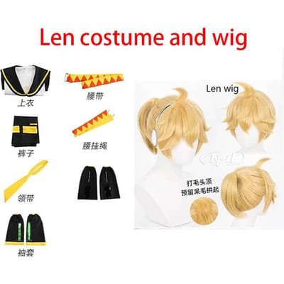 Homchee Trends COS Anime Mannen Len Cosplay Kostuum Anime Vrouwen Rin JK Uniform voor Comic Con Outfits XXL