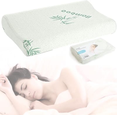 Bewello® - Ergonomisch Hoofdkussen tegen Nekklachten - Kussen 50x30CM - met Hoes - Ergonomisch Traagschuim Memory Foam Koudschuim Slaapkussen