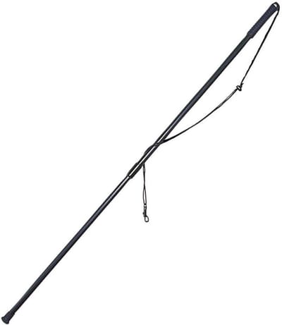 Telescopisch Wattenstaafje - Visstok Hulp - Vissen Ondersteuning - Verstelbaar Aluminium - Tot 160cm - Zwart