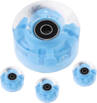 Wielen voor skates - Skate wielen - Buiten rijden - Lichtgevend design - 4 stuks - Blauw