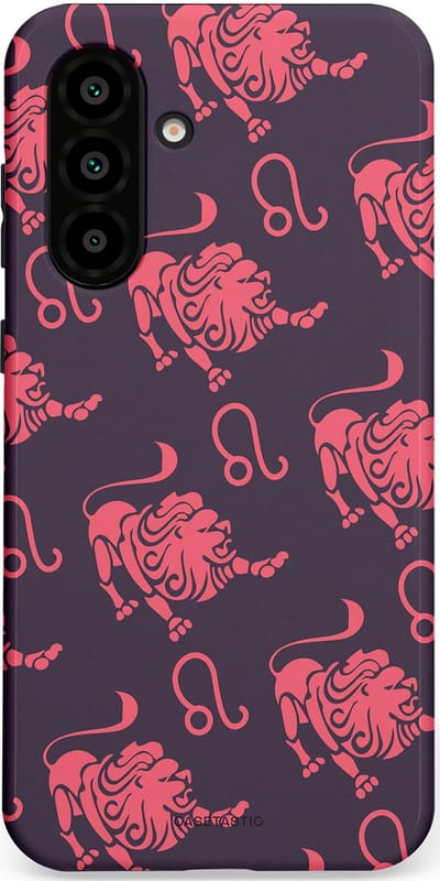 Casetastic Hoesje Geschikt voor Samsung A56 / A36 - Stijlvolle Beschermende Duo-layer Case - Zodiak leeuw