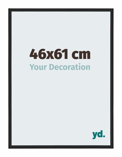 Your Decoration - Fotolijst 46x61 cm - Aluminium - Zwart Hoogglans - Miami