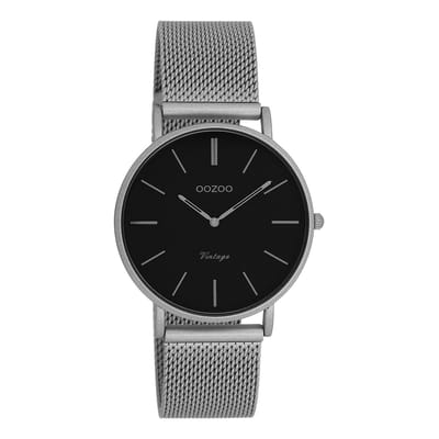 OOZOO Vintage series - Titanium horloge met titanium metalen mesh armband - C9930 - Ø36