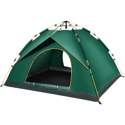 Tente de Camping de voyage autonome en plein air, tente à ouverture rapide automatique, Portable, étanche à la pluie L vert