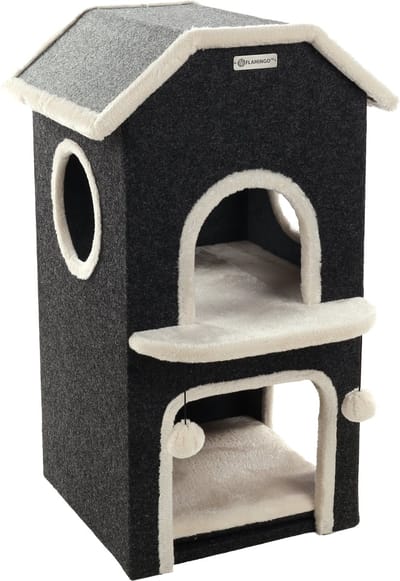 Krabton Nordic Villa Zwart - Zwart - 48.5 x 51.5 x 80.5 cm